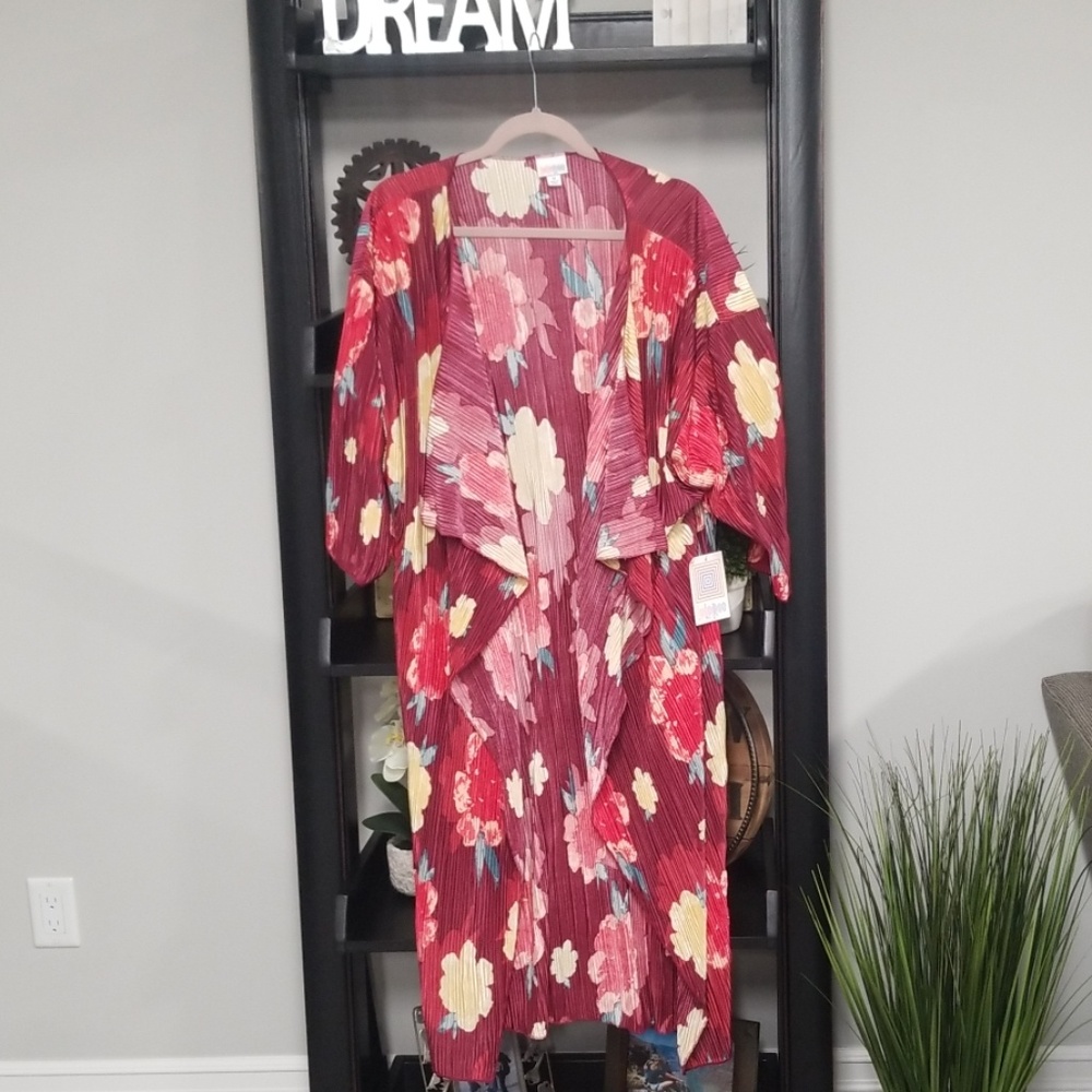 Floral Lularoe Kimono Cover up Medium